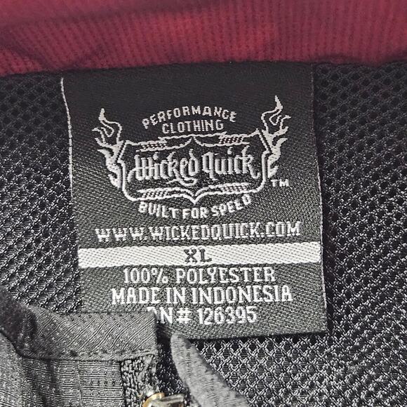 Vintage Joe Gibbs Racing Jacket Wicked Quick Windbreaker Mens XL 1/4 Zip Issued - Picture 6 of 9